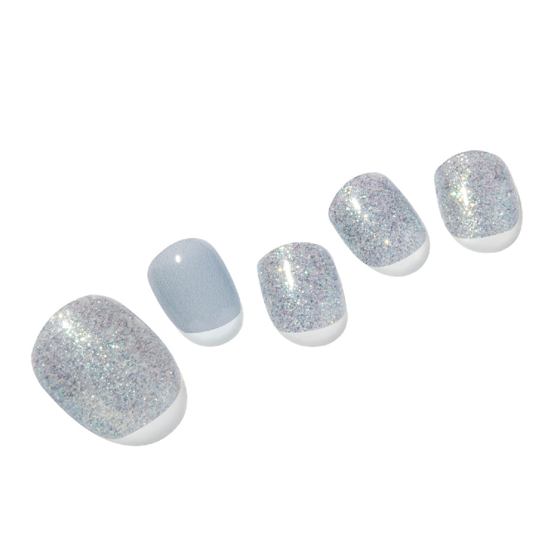 실버스파클 페디큐어 Silver Sparkle Pedicure